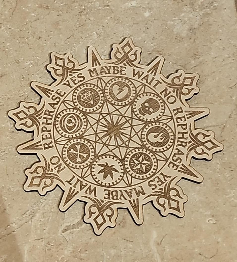 Wooden Pendulum Divination Board