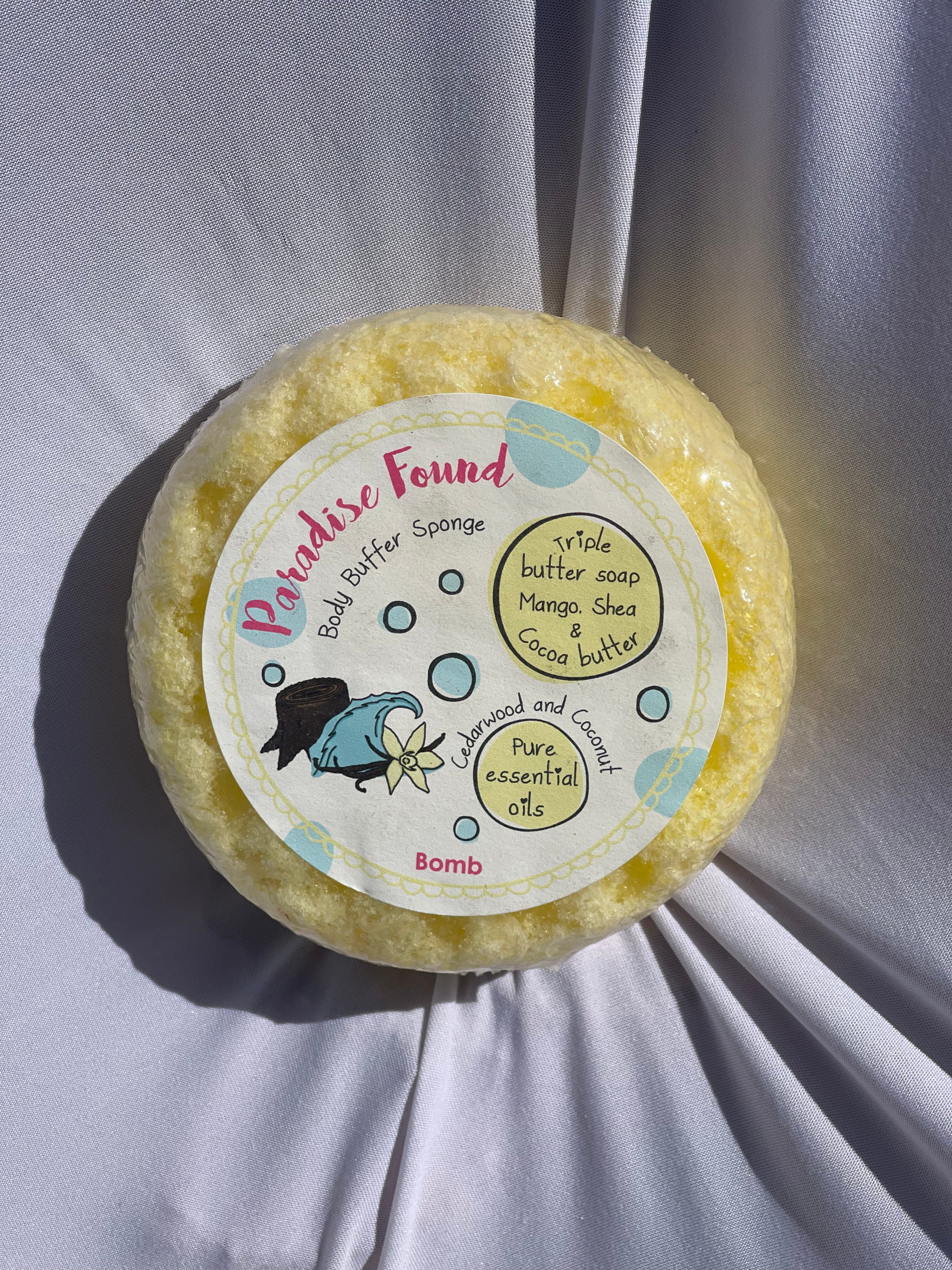 Cedar wood & Coconut Body Buffer Shower Soap