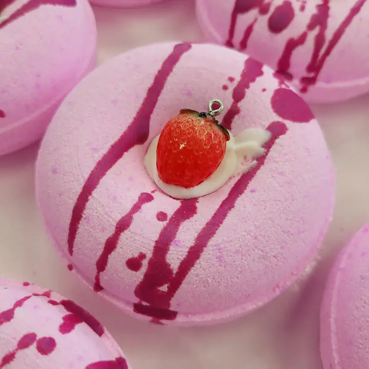 Strawberry Cheesecake Donut Bath Bomb