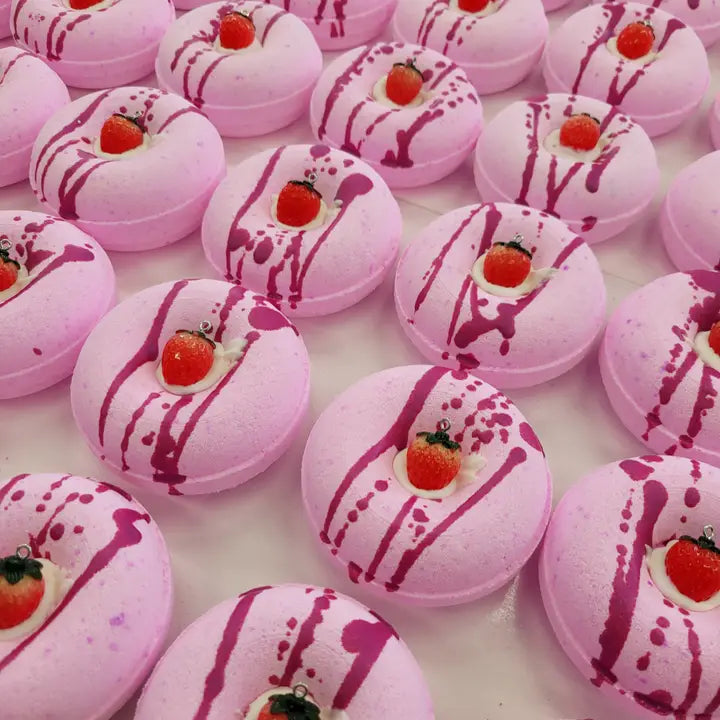 Strawberry Cheesecake Donut Bath Bomb