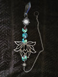 Silver Spinning Lotus Pendant